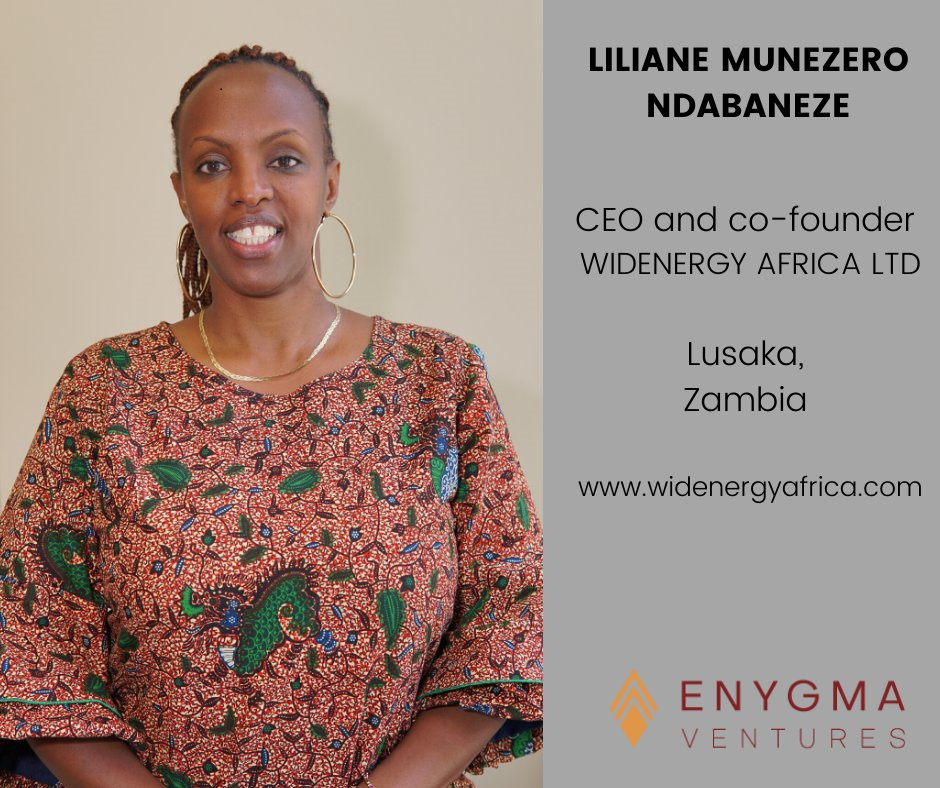 Liliane Munezero Ndabaneze, chief executive officer (CEO) of WidEnergy Africa